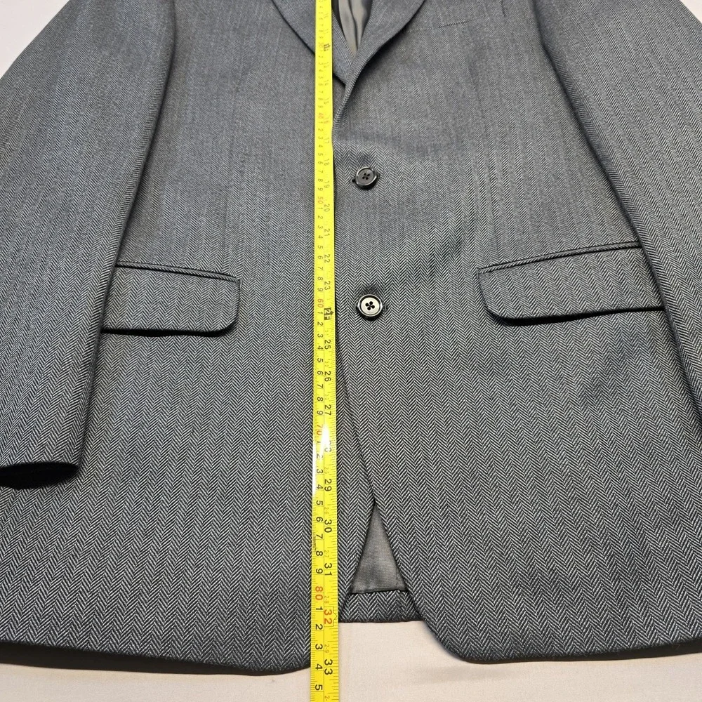 Michael Kors Gray/blue‎ Herringbone Blazer/sportscoat Men Size 40L